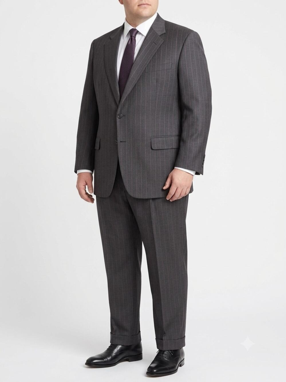 EUC Brooks Brothers Gray Pinstripe Suit 46L Loro Piana Italian Wool Super 110's